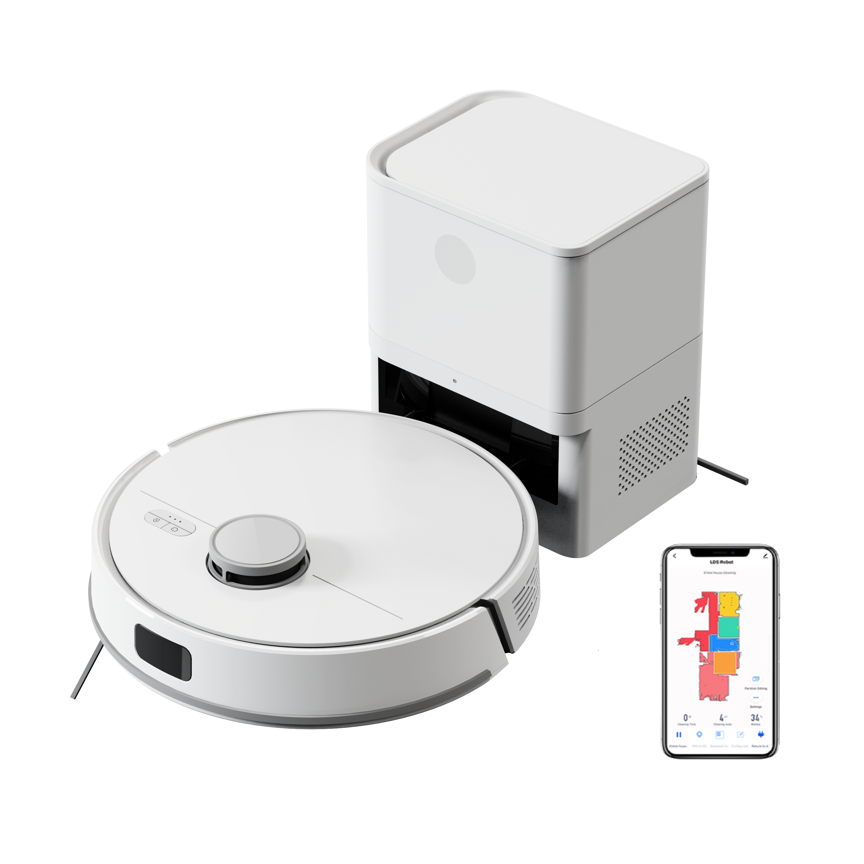 Liectroux M70Pro Lidar Vacuum Cleaner Robot Aspirateur Robot Self-Emptying 5 Maps Carpet Boost 3L Dustbag App Control