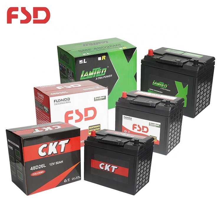 OEM ODM JIS Standard Electric Vehicles 12V 50Ah 430A Auto Battery Maintenance Free Lead Acid Car Battery