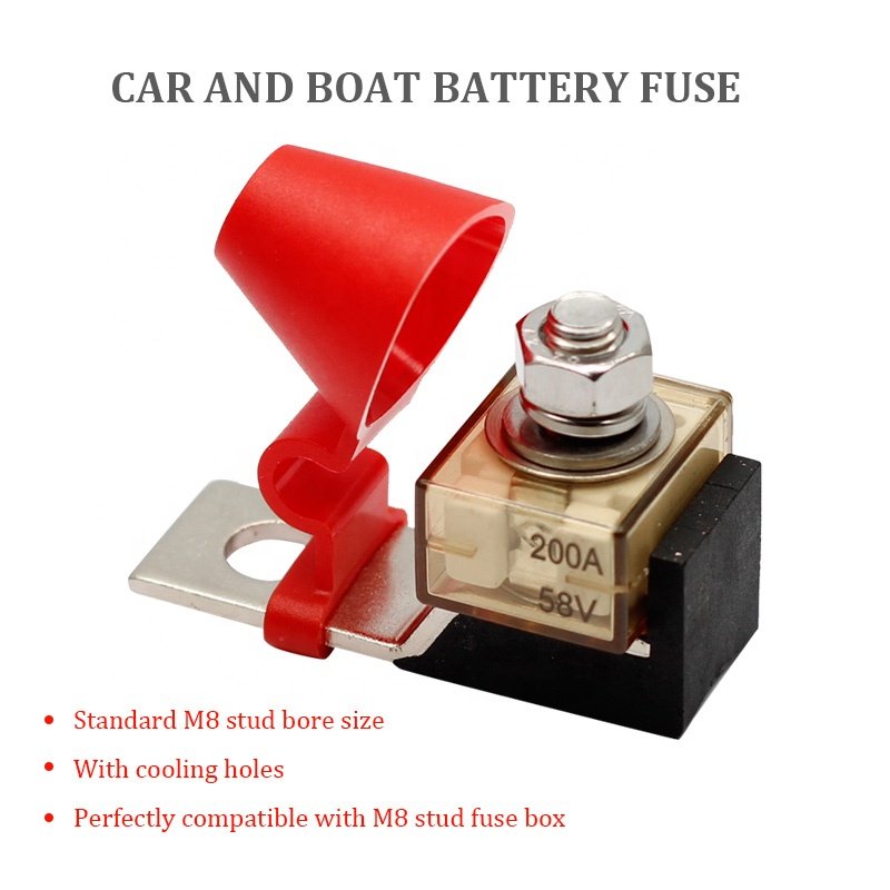 200A 58V DC Max MRBF Terminal Fuse Block for Auto Marine Car Boat