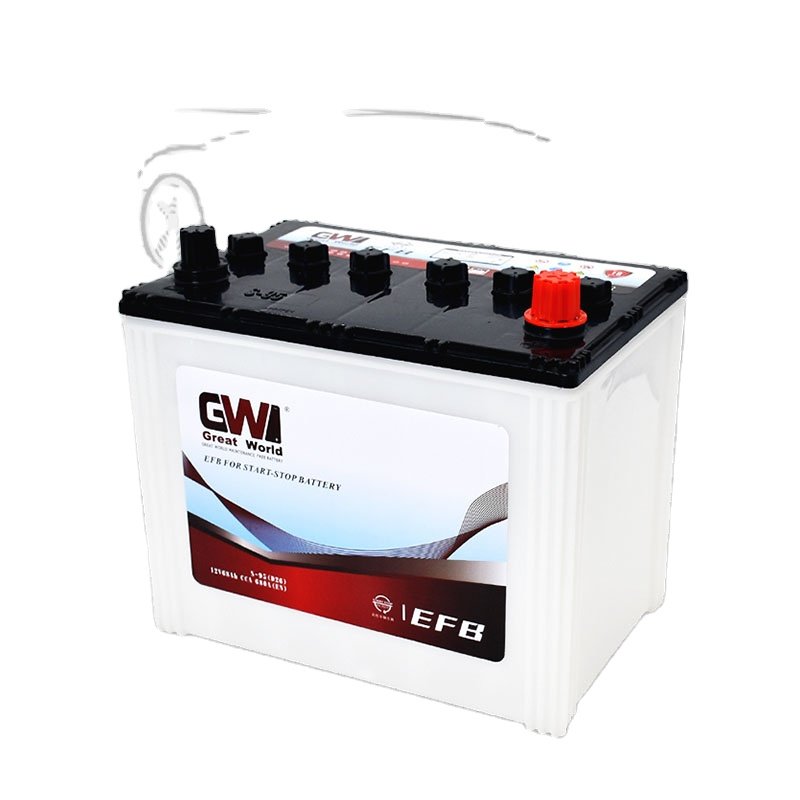 GW Rechargeable 12v 80ah Car Batteries Hybrid Car Battery Charger JIS Standard EFB Auto Batteries