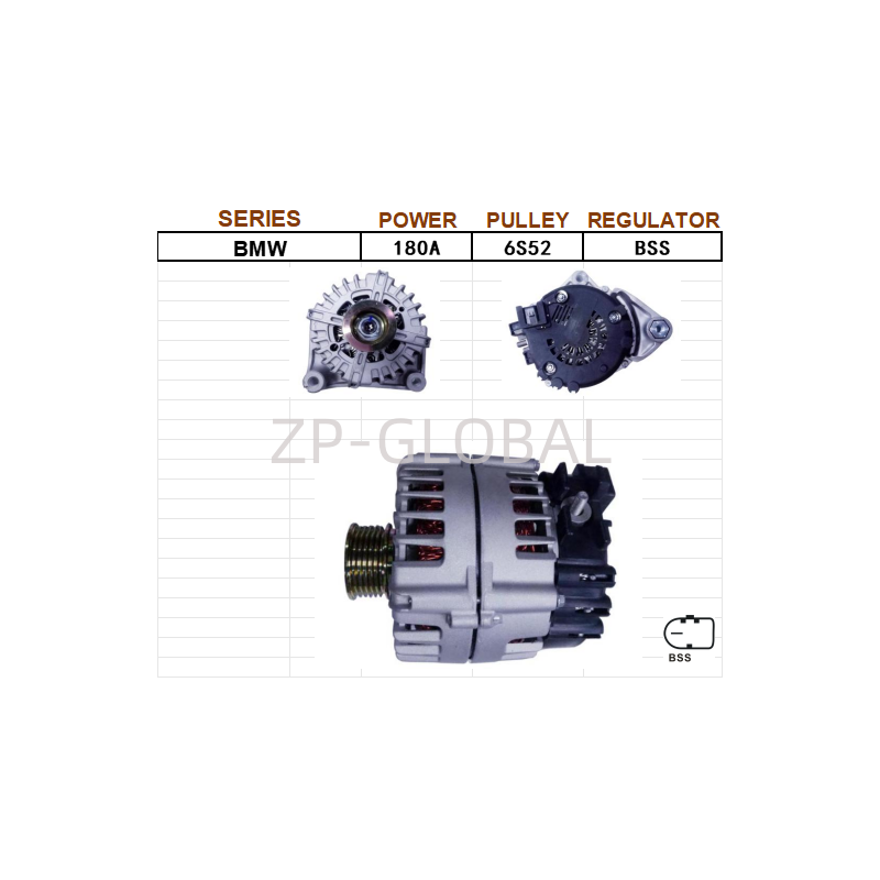 All Car Pully Alternator Parts 12v 12317802261 for BMW 318/X1/X3/520