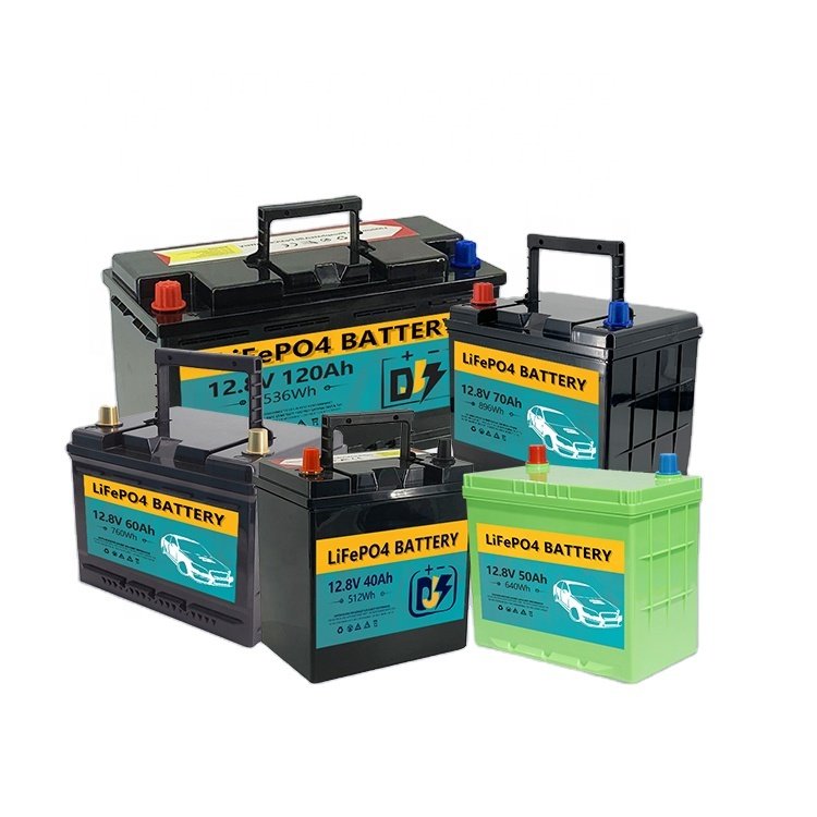 12V 100Ah DJS LiFePO4 Car Battery Starter CCA1100 Auto Batteries for Starting Trolling Motor Boats Battery Pack