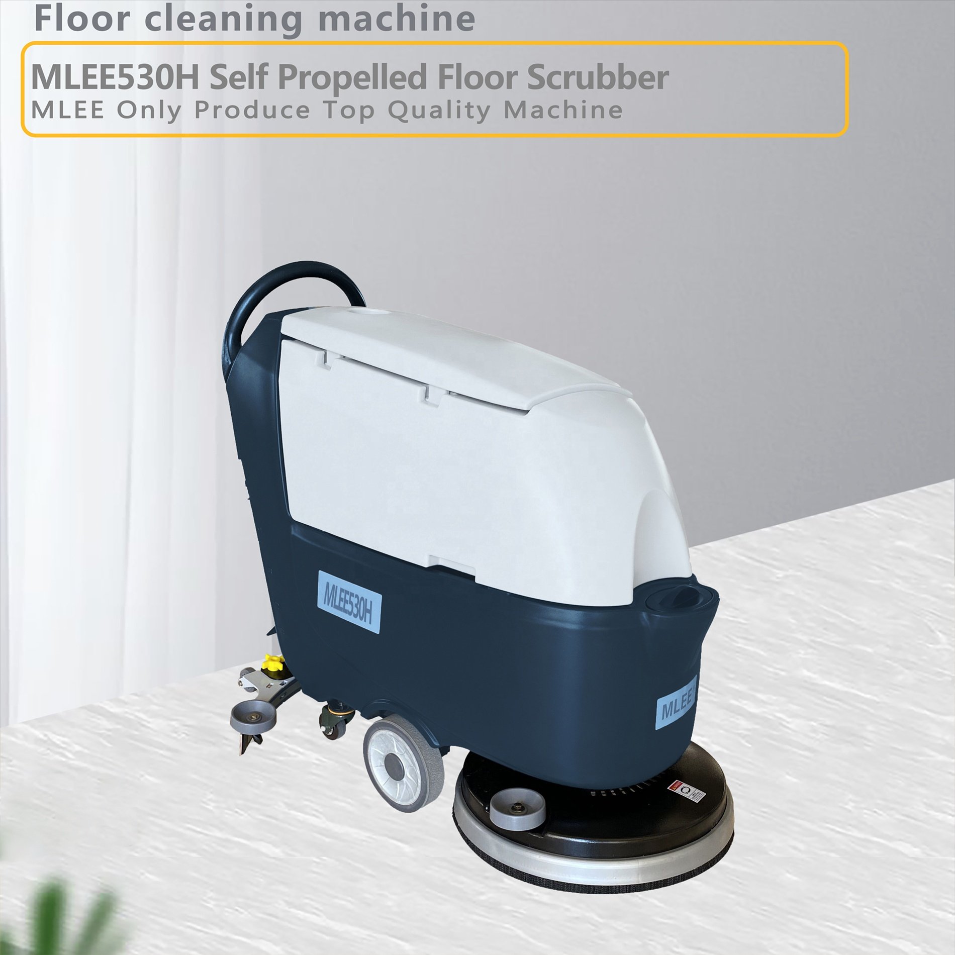 MLEE-530H 61/65L With Tractor Motor Commercial Industrial Wireless Factory Floor Cleaning Machine