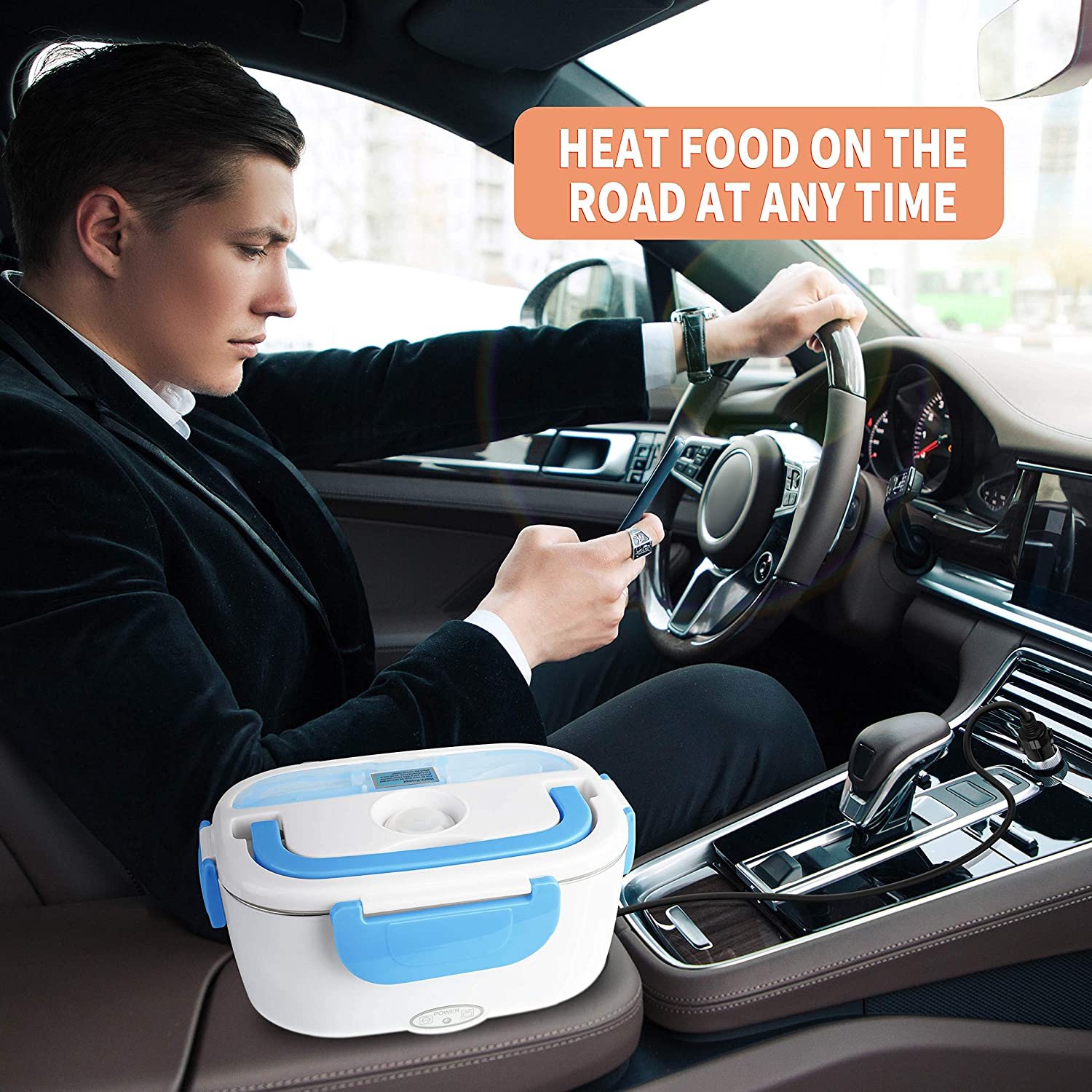 2021 Portable Electric Microwave Oven Lunch Food Warmers Portable Mini 110/24/12v for Car Home