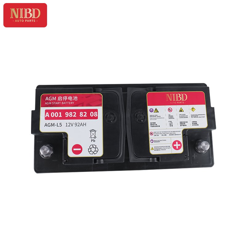 For Mercedes Benz W166 W167 NIBD AGM Starting Battery L5 (92AH) A0019828208 0019828208 Maintenance Free Battery