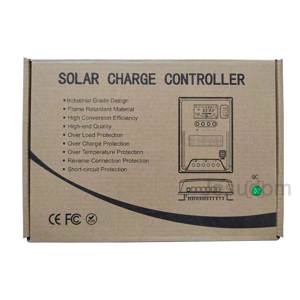 Jesudom Solar Charging Controller 60A80A100A120A Battery Voltage12V24V36V48V LCD Display 5V2A USB