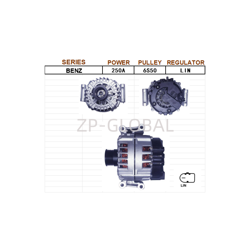 generator car alternator dynamo A0009068301 for 15Mercedes-Benz S400