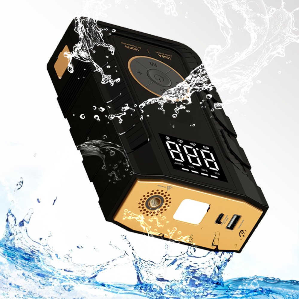 2025 New Style Portable Jump Starter 1500A With LED Light Emergency Car Battery Booster For SUVs