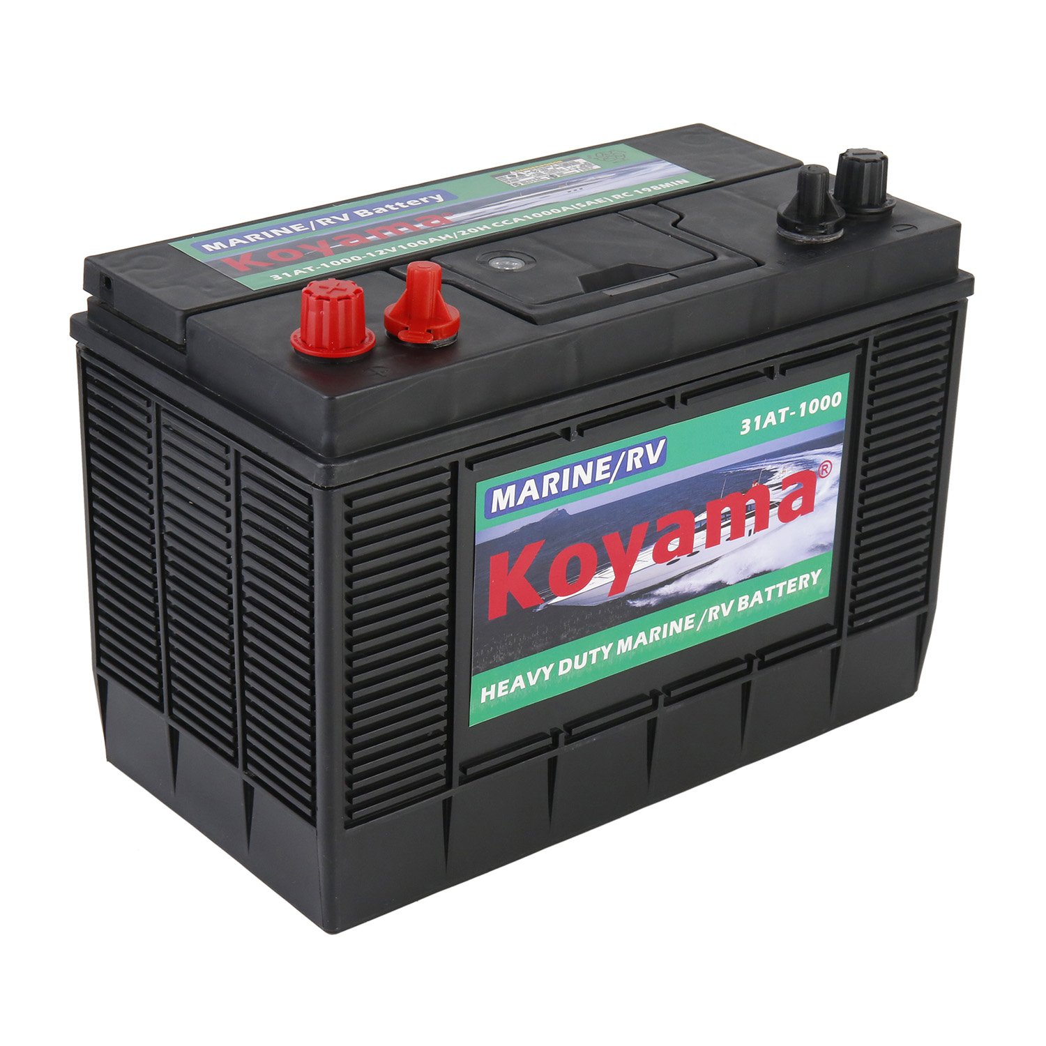 Group 31 Maintenance Free 12V100Ah RV and Marine Dual Terminal Auto Batteries Flooded Lead Acid for Engine Start