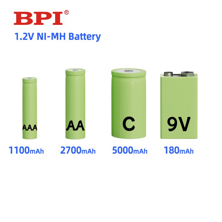 BPI Manufacturer Factory Customize High Quality High Capacity 1.2v AA Nimh Rechargeable Battery