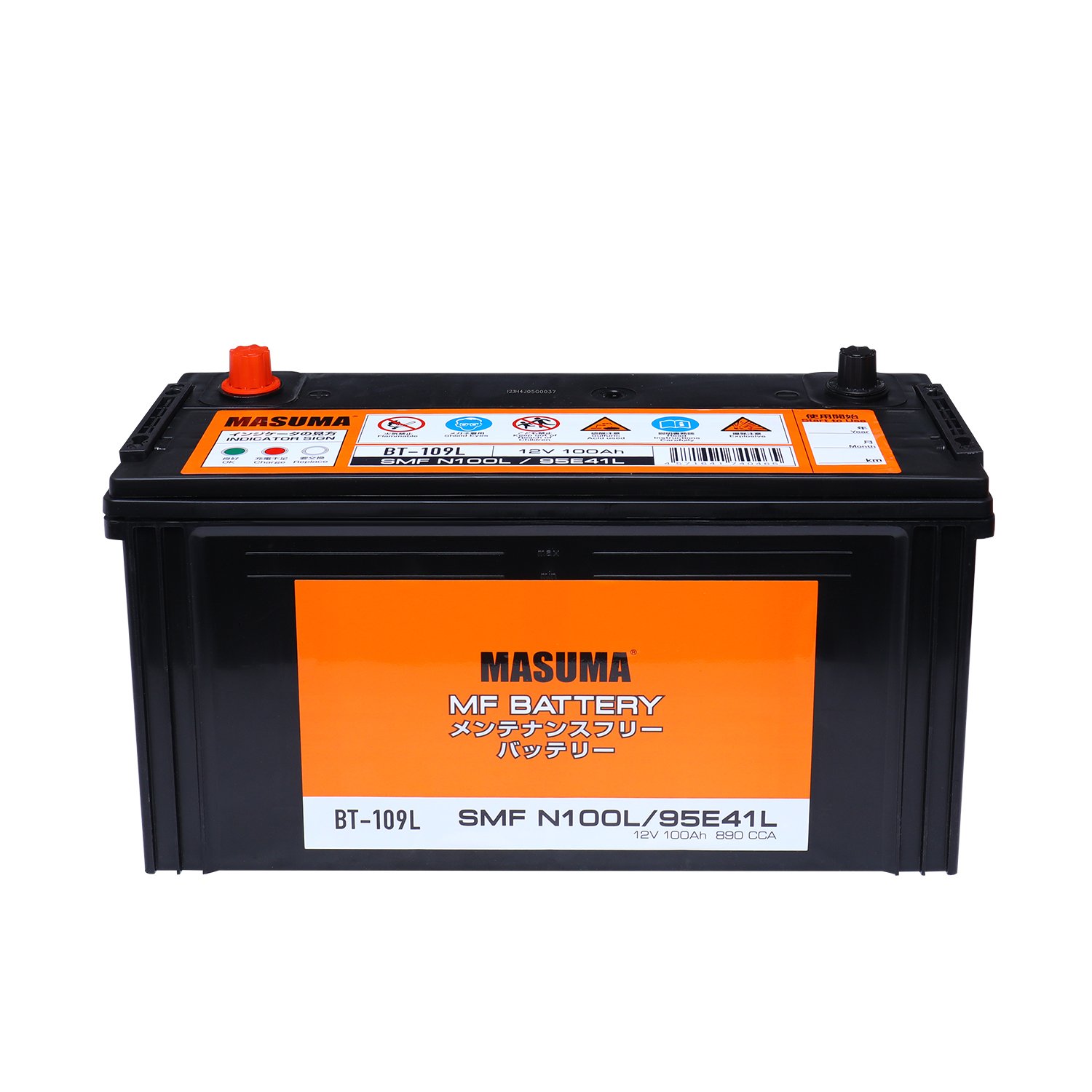 BT-109L MASUMA 12v100ah Power Auto Battery for Auto N100L