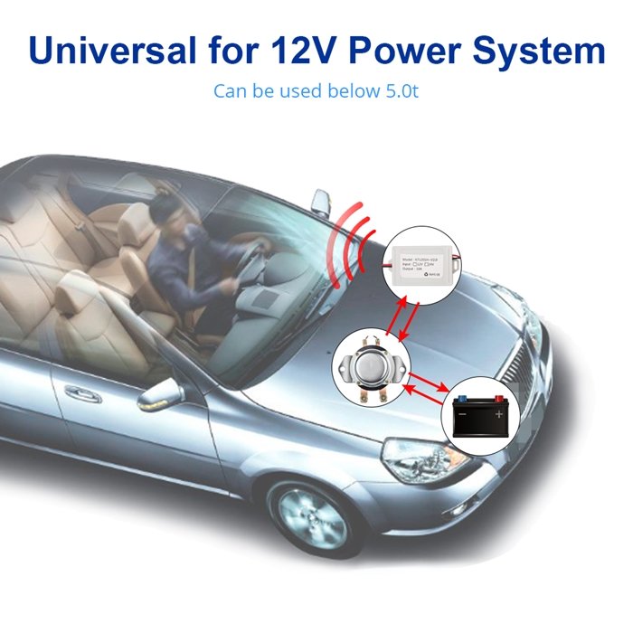 Universal 12v 24v Remote Control Battery Switch Fit for Car Auto Disconnect Cut Off Power Master Battery Switches