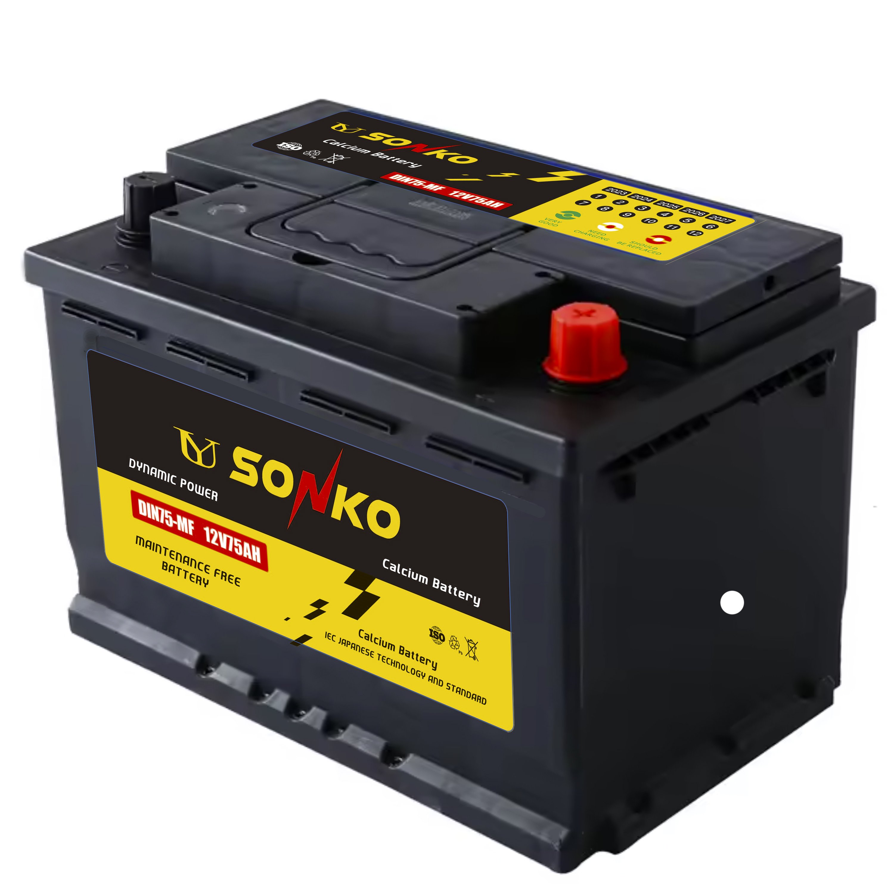 75AH Car Battery 12v Auto Batteries Din75 Battery
