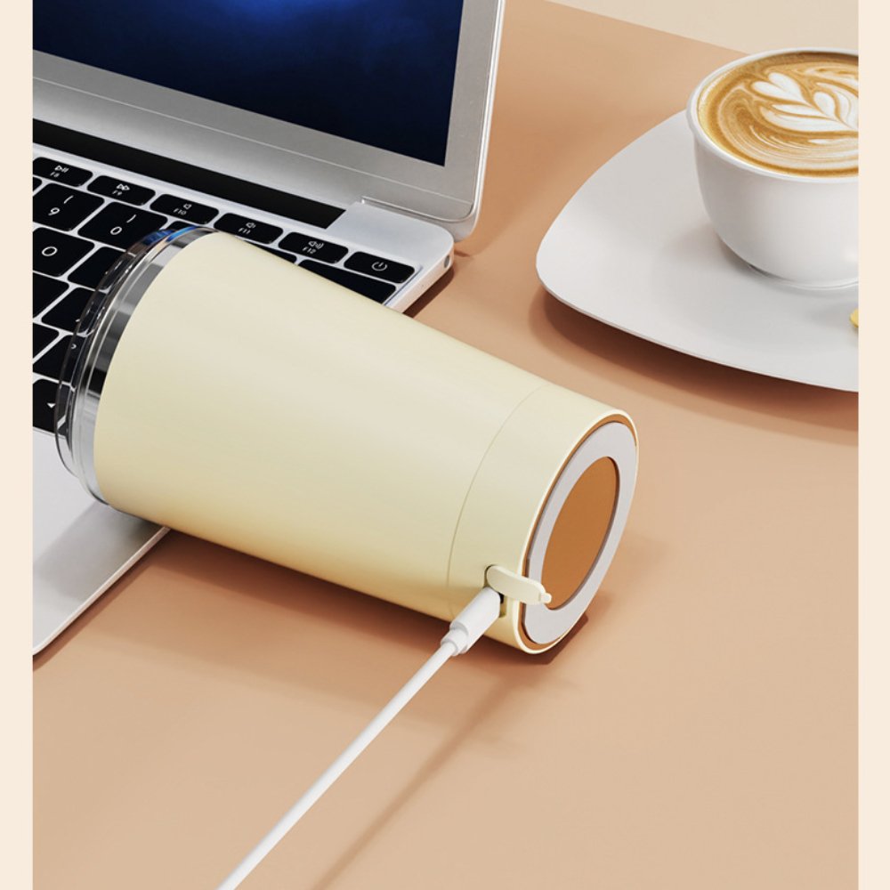 New 420ml Customized Rechargeable Electric Automatic Stainless Steel Self Stirring Mug Auto Mixing Coffee Magnetic Mug Cup