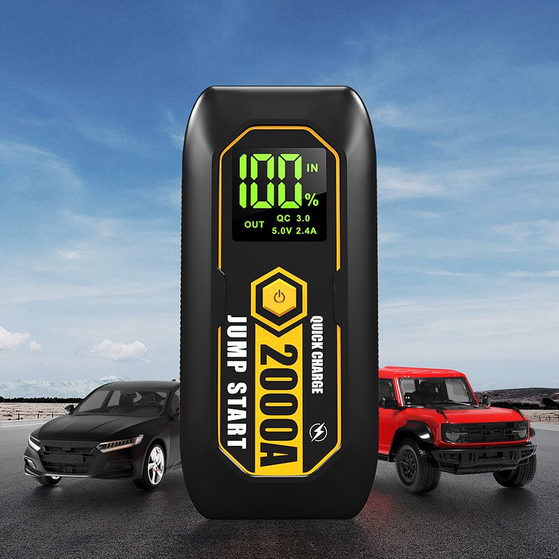 Factory Direct Sale Car Booster Emergency Jump Starter Power Bank Car Jump Start With Air Compressor Jumper Starter 12v