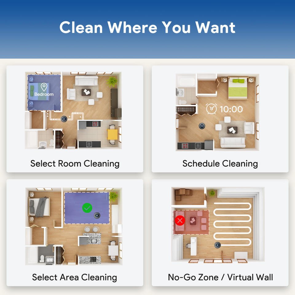 SL60 Sweep and Mopping Auto Clean 4000 Pa Auto Empty Automatic Hot Dry Robot Mop Cleaner With Charging Station
