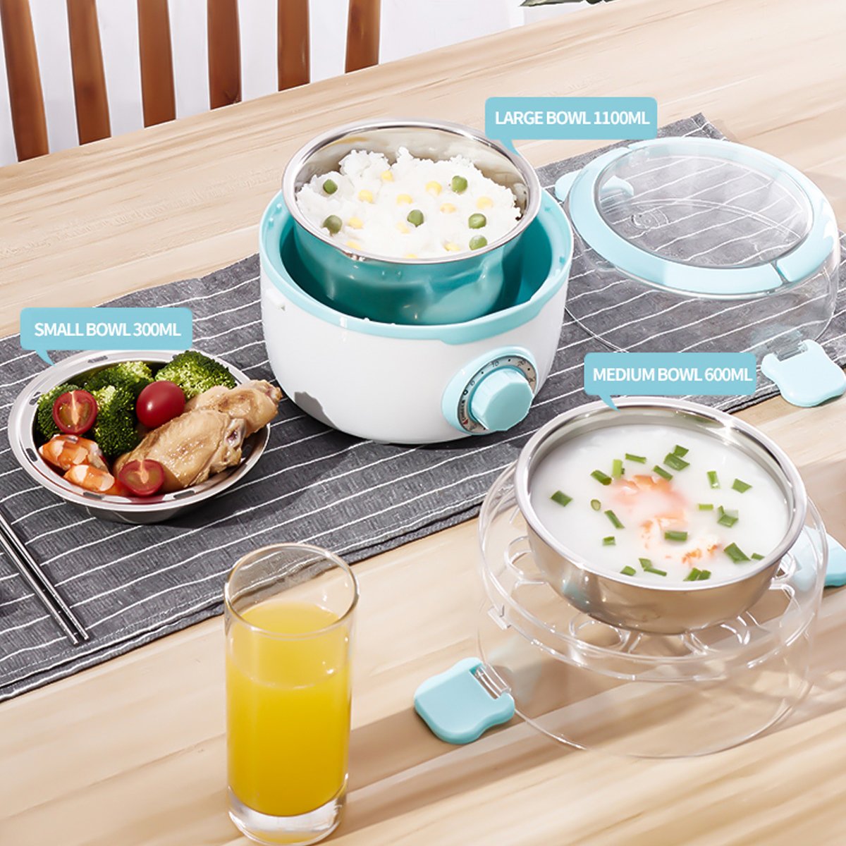 Wholesale 110V/220V 2L Electric Lunch Box Heating Electric Lunch Box