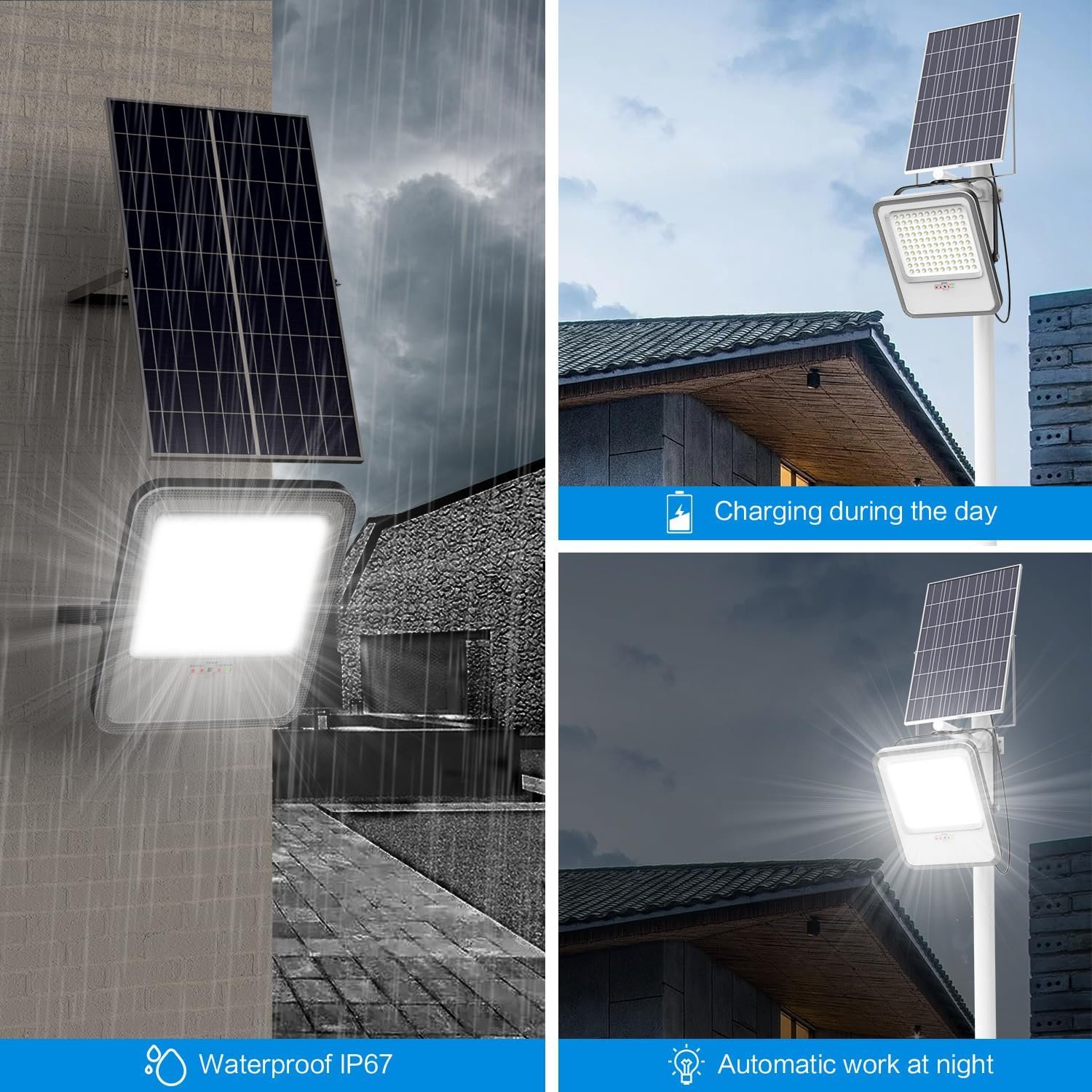 Outdoor Waterproof Lens Super Brightness High Output LED 40W IP65 Wall Light Solar Flood Light