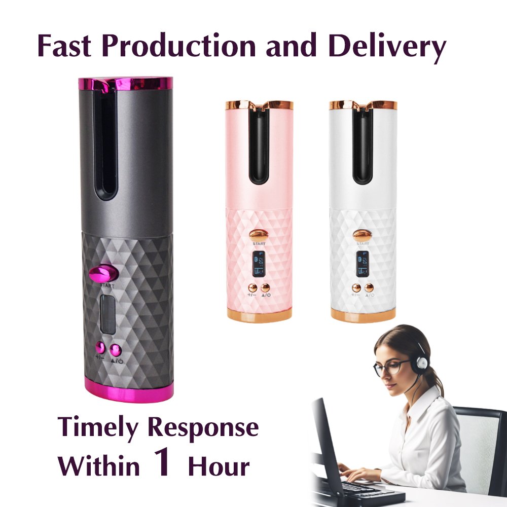 Automatic Curling Iron, Anti-Scald Hair Curler, Rotating Curling Iron 1 Inch Hair Tools