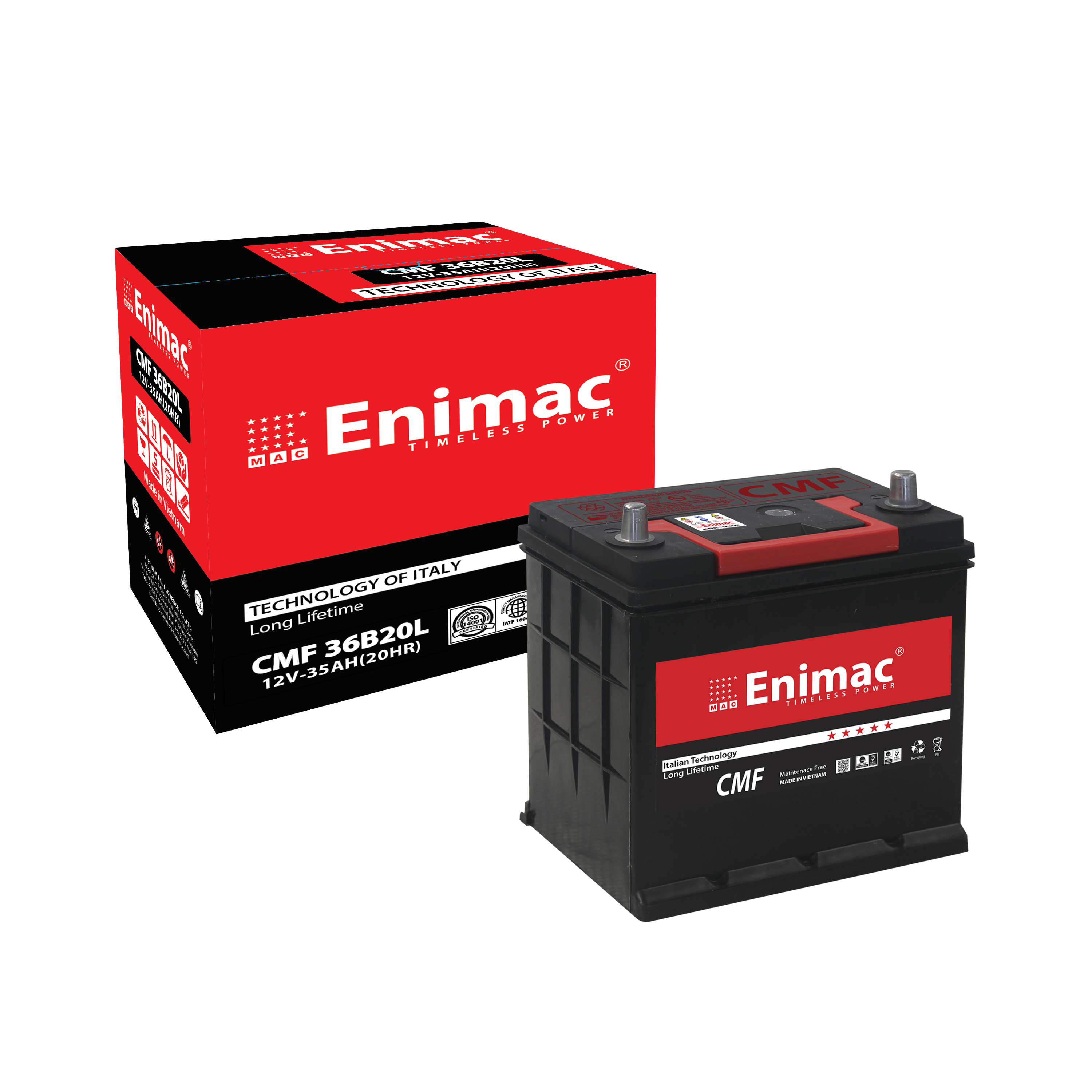 Car Starting Batteries CMF36B20 R/L Battery for Vehicles Acid Lead Battery Maintenance Free JS Cheap Price 12V 35AH