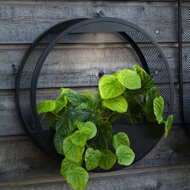 Patio Access Outdoor Garden Decor IP65 Black Powered Wall Pot Light Solar Wall Lamp