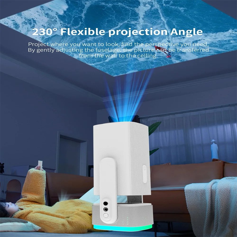 4K Projector K2 Smart Portable Proyector Android11 Built-In Battery Bluetooth 5.2 Wifi Auto Focus Keystone Outdoor Movie