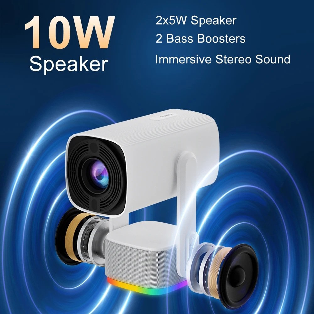 4K Projector K2 Smart Portable Proyector Android11 Built-In Battery Bluetooth 5.2 Wifi Auto Focus Keystone Outdoor Movie