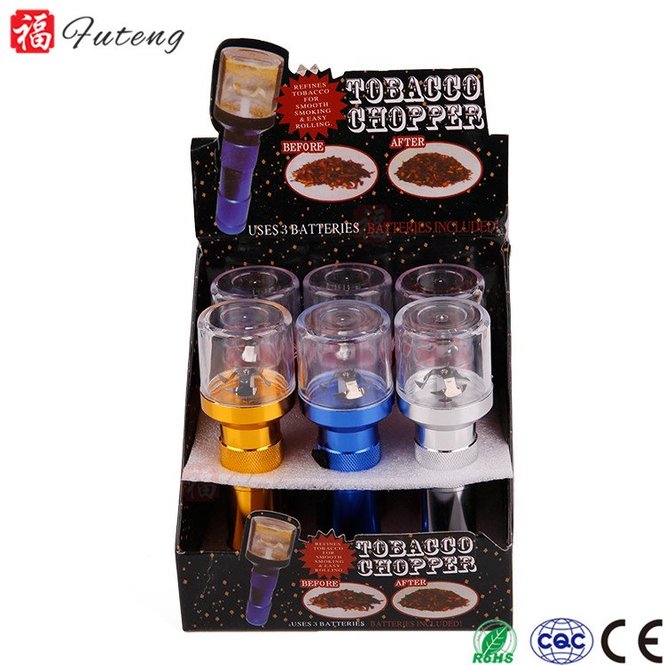 Futeng Hot Selling Flashlight Shape High Quality Electric Herb Grinder Aluminum Grinder Smoking Accessories Wholesale