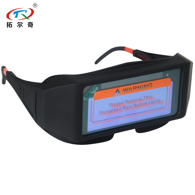 TRQ Welder Glasses Solar Automatic Dimming Professional Eye Protection Glasses Welder Welding Anti-Glare Safety Welding Glasses