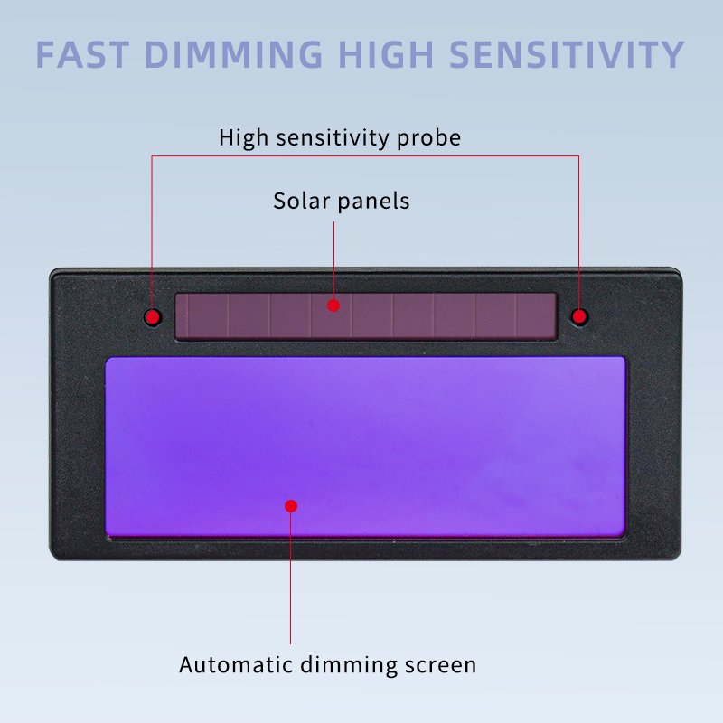 TRQ Welder Glasses Solar Automatic Dimming Professional Eye Protection Glasses Welder Welding Anti-Glare Safety Welding Glasses