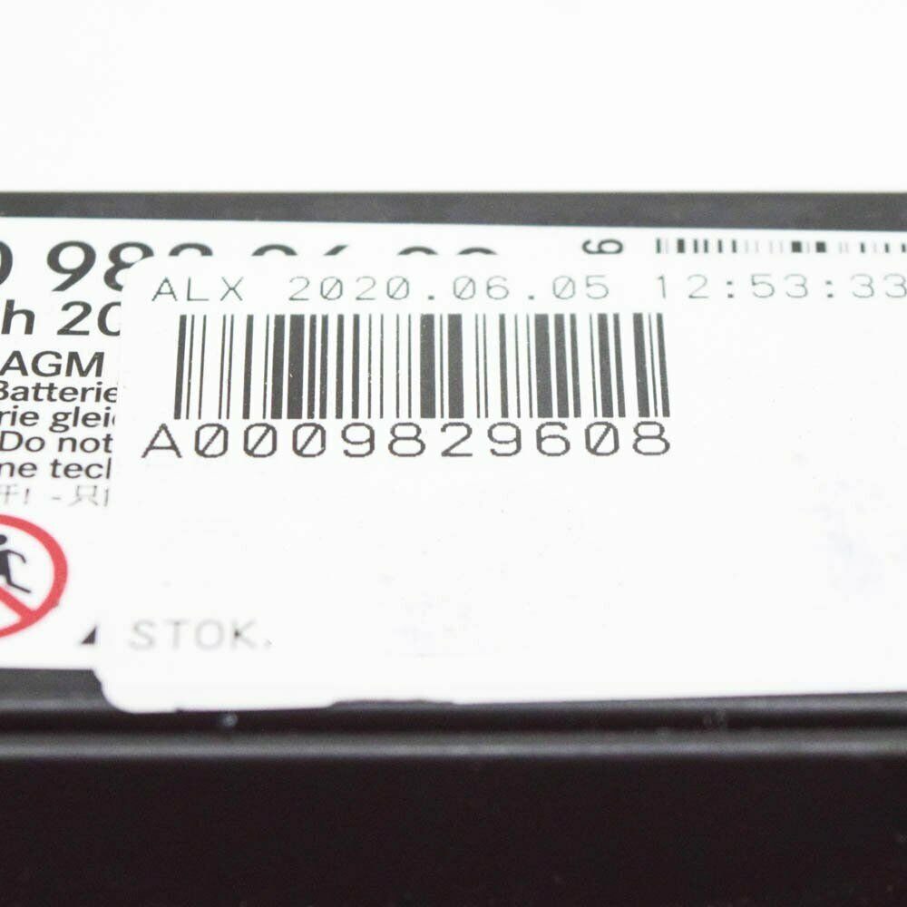 A0009829608 Car Battery Starters for Mercedes benz Auxiliary Battery Lead-acid Batteries 12v W212