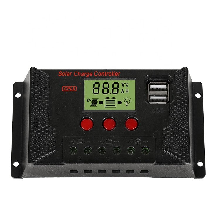 12V 24V 10A 20A 30A 40A 50A 60A Auto.PWM Solar Charge Controller for Lithium Battery PWM Regulator