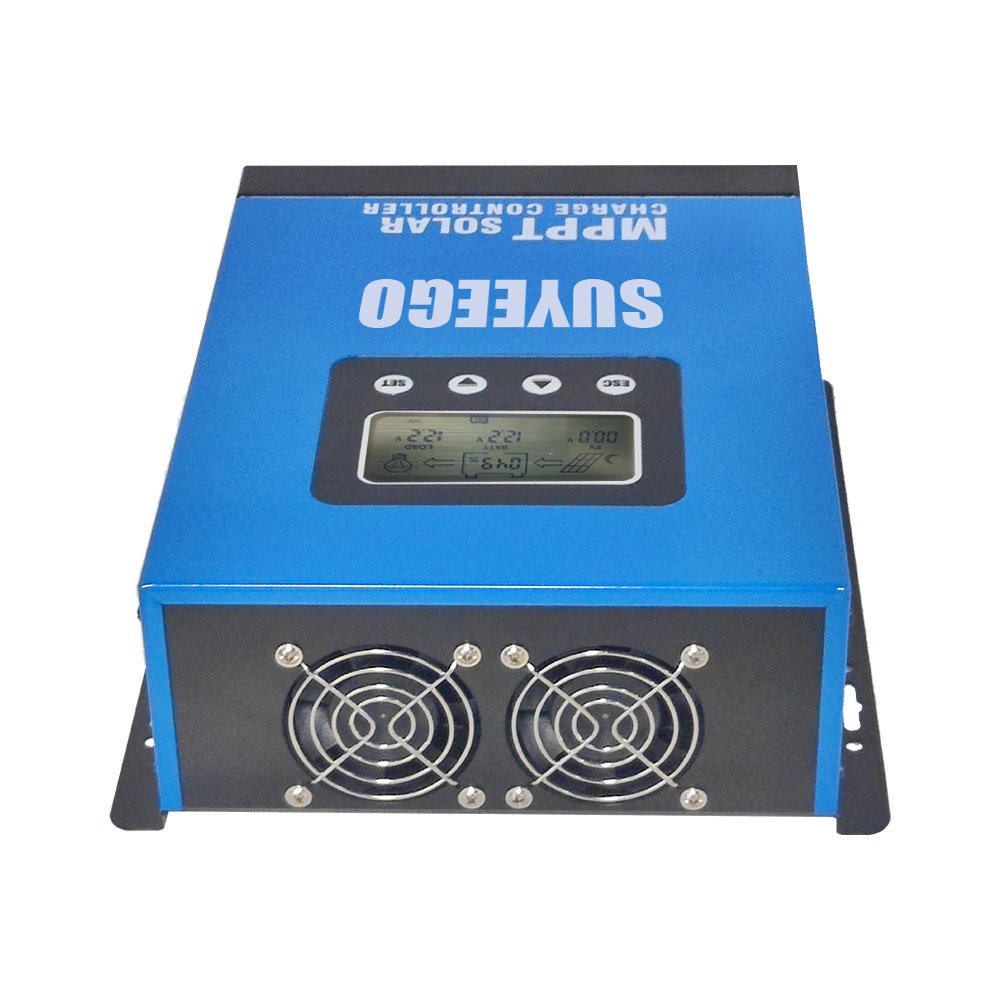 SUYEEGO 120A Charge Controller Mppt with 30A 40A 50A 60A 70A 80A 100A Smart 12/24/48V Auto High Voltage 180v Solar Pv Input