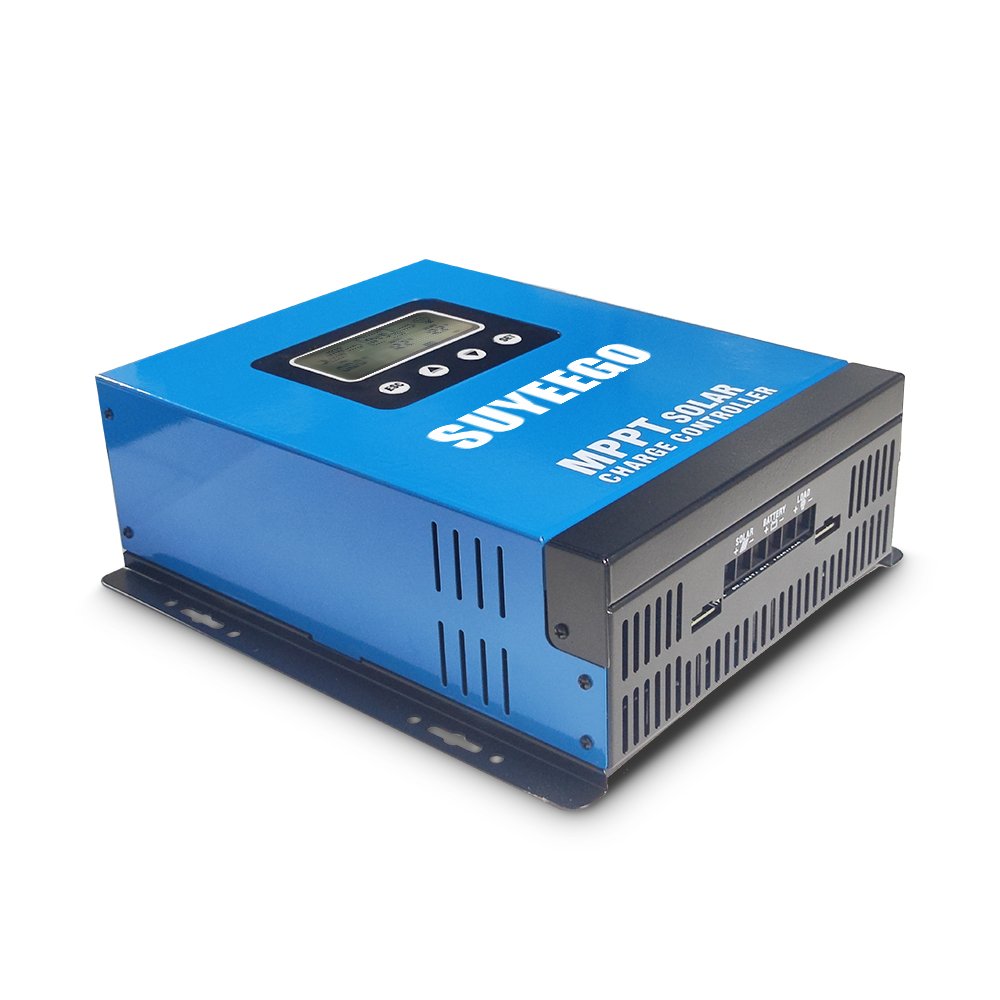 SUYEEGO 120A Charge Controller Mppt with 30A 40A 50A 60A 70A 80A 100A Smart 12/24/48V Auto High Voltage 180v Solar Pv Input