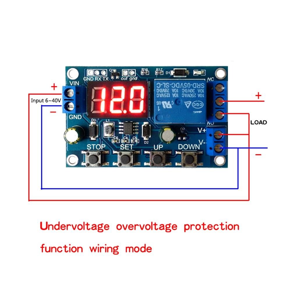 DC 6-40V Battery charging and discharging module Battery Low Voltage Disconnect Over-Discharge Auto Cut Off Protection Circuit