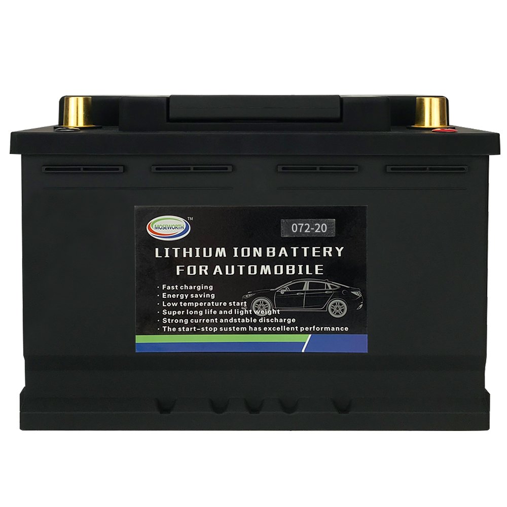 Wholesale Price Customizable 12V 75Ah LiFePO4 072-20 Car Starter Battery 1200CCA Auto Batteries for Car Trolling Boats
