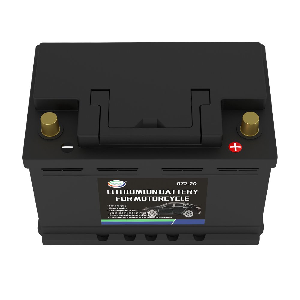 Wholesale Price Customizable 12V 75Ah LiFePO4 072-20 Car Starter Battery 1200CCA Auto Batteries for Car Trolling Boats