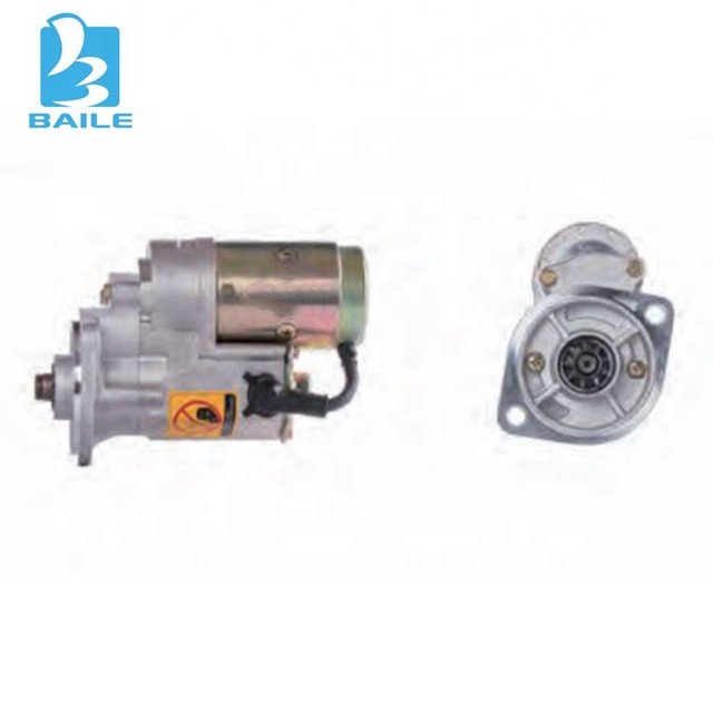 New Replacement 12V 9T Starter Motor 1280000960 for Isuzu Engine C190 C240 2AB1 3AB1 4FA1 4JB1 4LE1 Excavator Starter Auto Parts