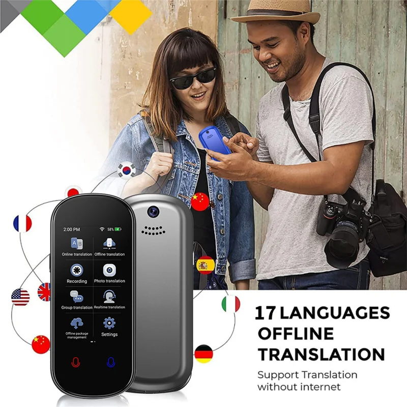 Portable Instant AI Voice Photo Translator Z2 Travel Real Time Translation Machine Smart Pen Scanning Recording Translate