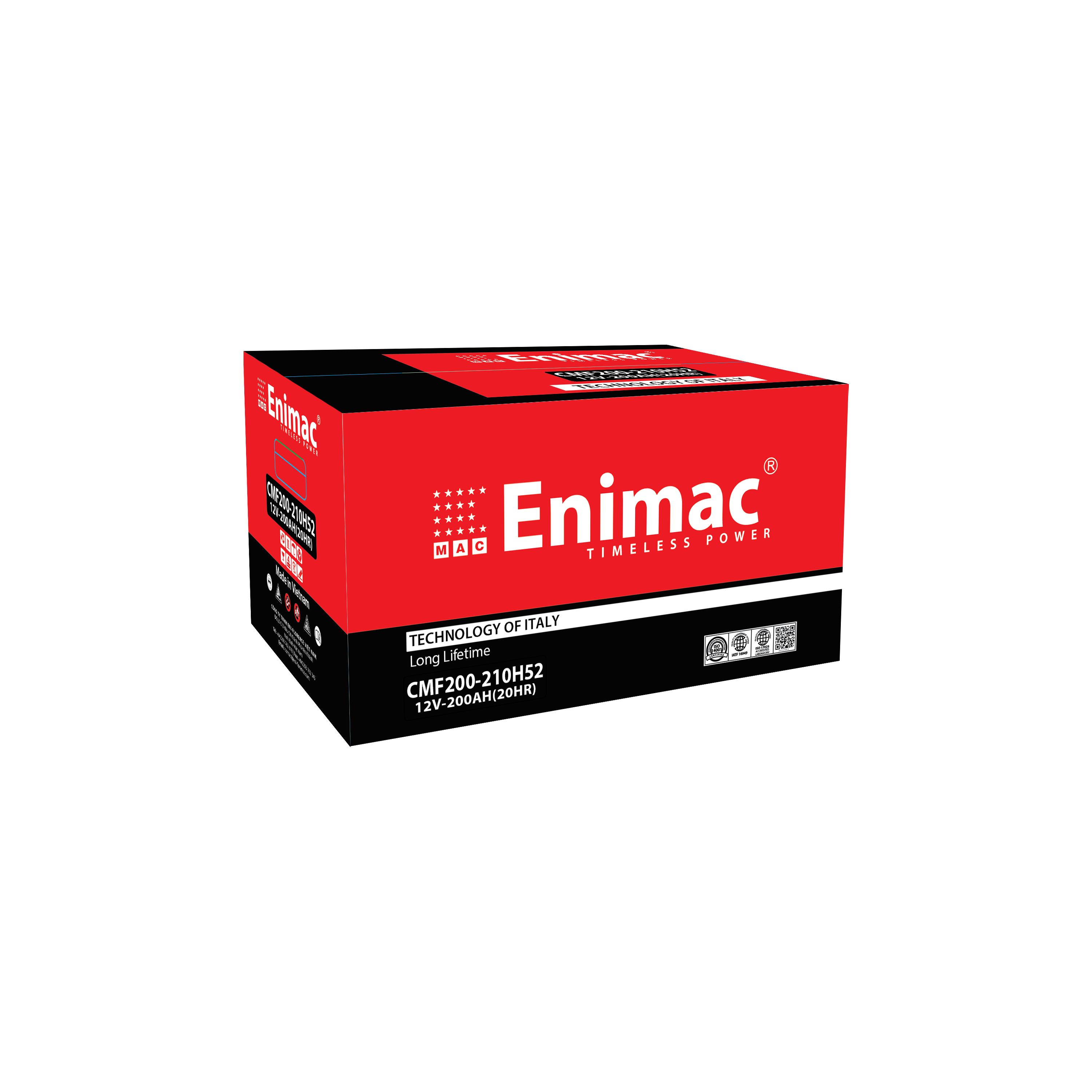 BIG SIZE TRUCK BATTERY CALCIUM MF 200-210H52 12V 200AH CAR BATTERY MADE in VIETNAM LONG LIFE TIME
