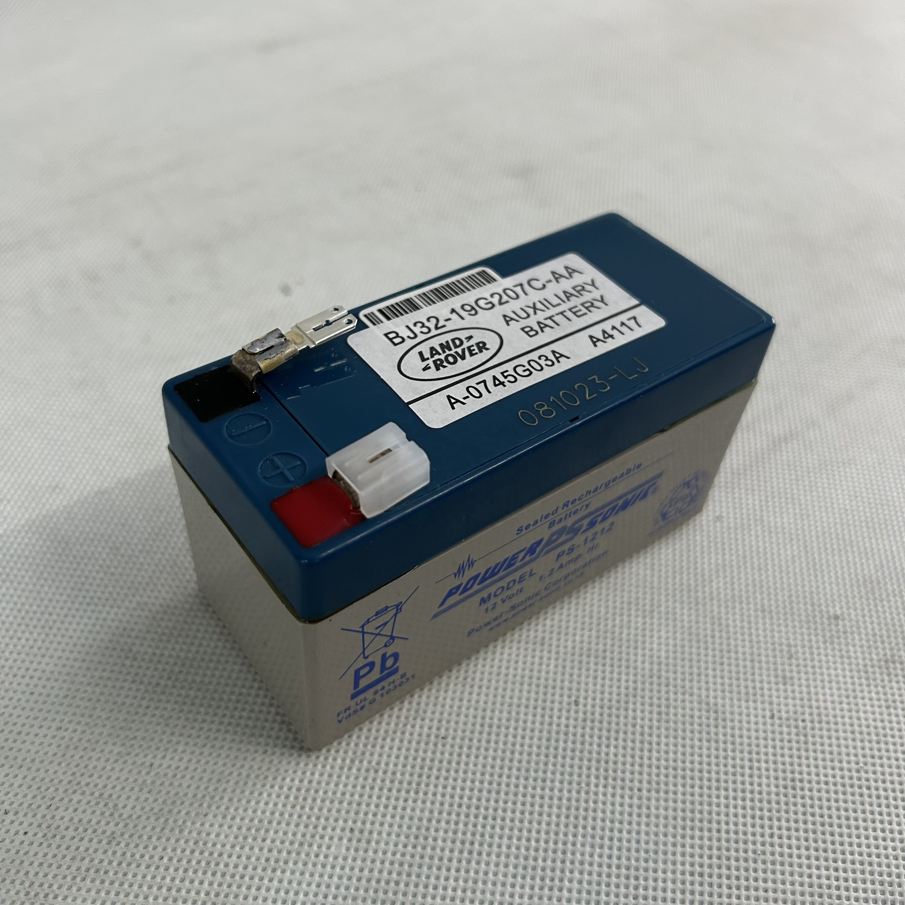 Hot Selling DIN 1.2-SMF 12v 1.2ah Maintenance Free Car Auxiliary Battery 1.2ah AGM Car Battery for Land Rover Car Model: LR02495