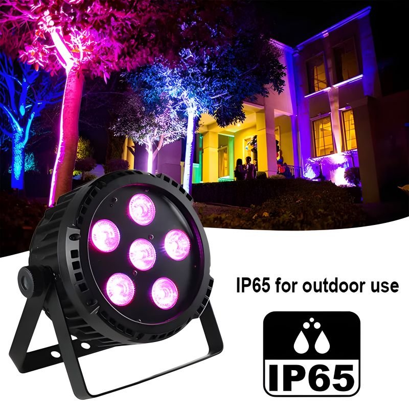 Igracelite IP65 Waterproof Battery Power Stage Lights DMX LED Par Light 6*18W