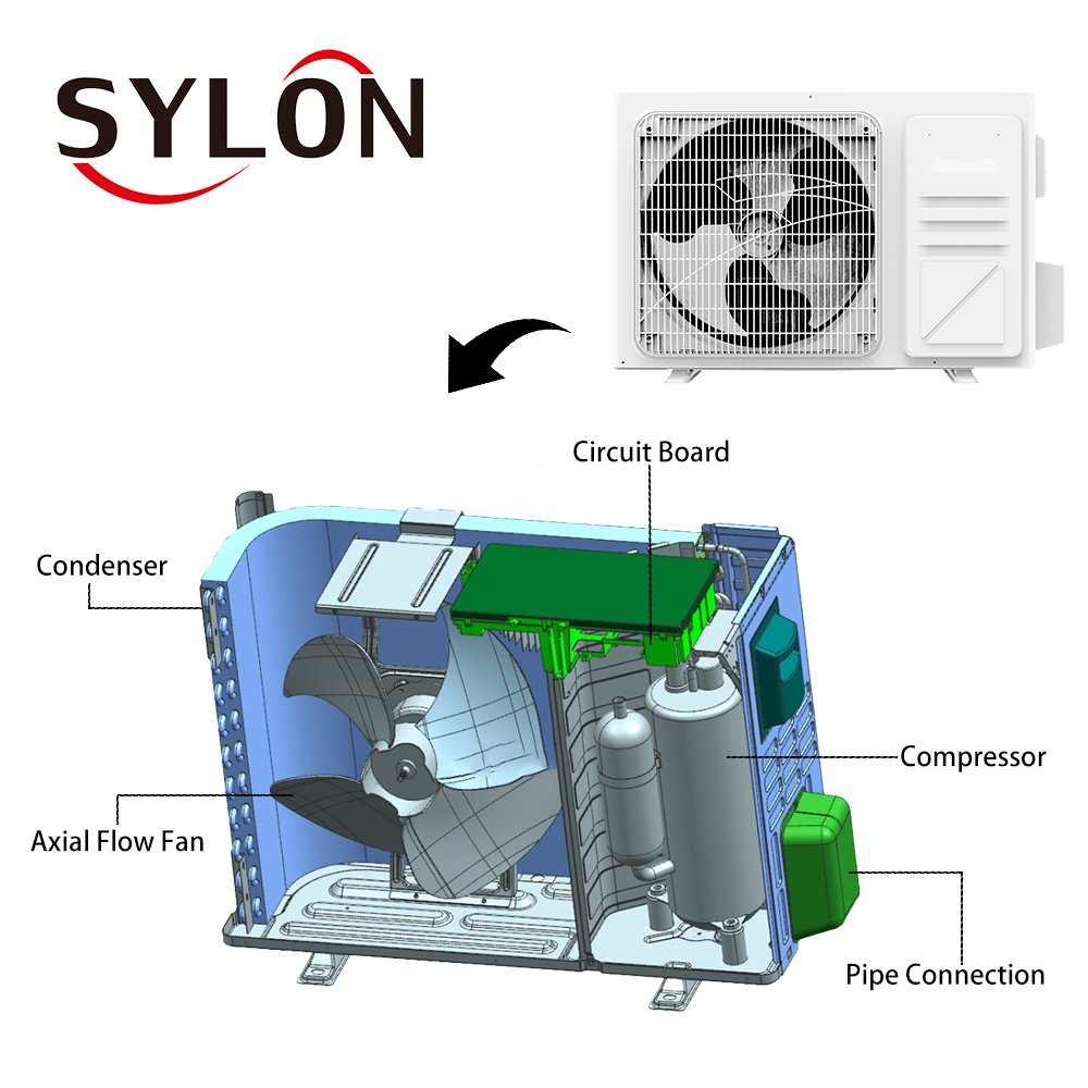 Low Noise Dc Inverter Ac Split Air Conditioners Golden Fin 18000Btu 1.5Hp With Fast Cooling in China air Conditioner Factory