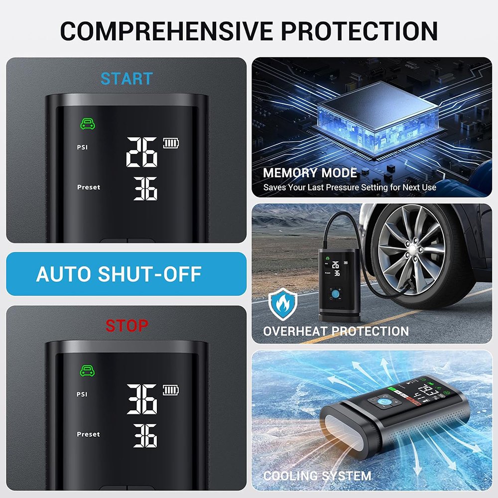 3000A Car Battery Jump Starter Portable Car Jump Starter with Dual USB Quick Charge and DC Output 12V Jump Pack