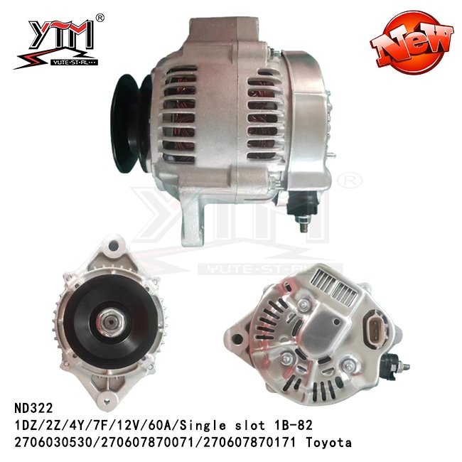 ND322 Alternator 12V 60A 1PK for toyota 2706030530 270607870071 270607870171