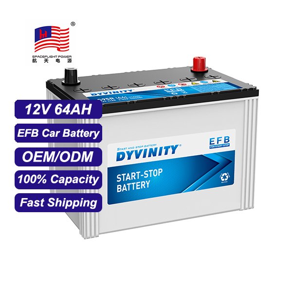 EFB 12V 64ah 6-QTP-64 Start Stop System Lead Acid Batteries Engine Start Stop Battery