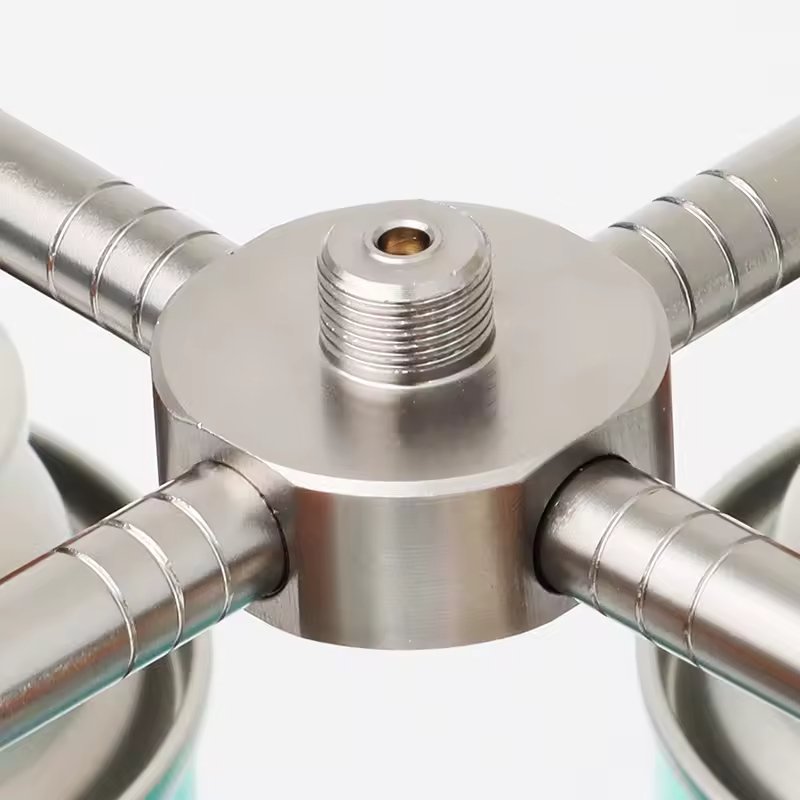 4 in 1 Aluminum Alloy Material Portable Outdoor Camping Gas Stove Connector Gas Cartridge Tank Adapter