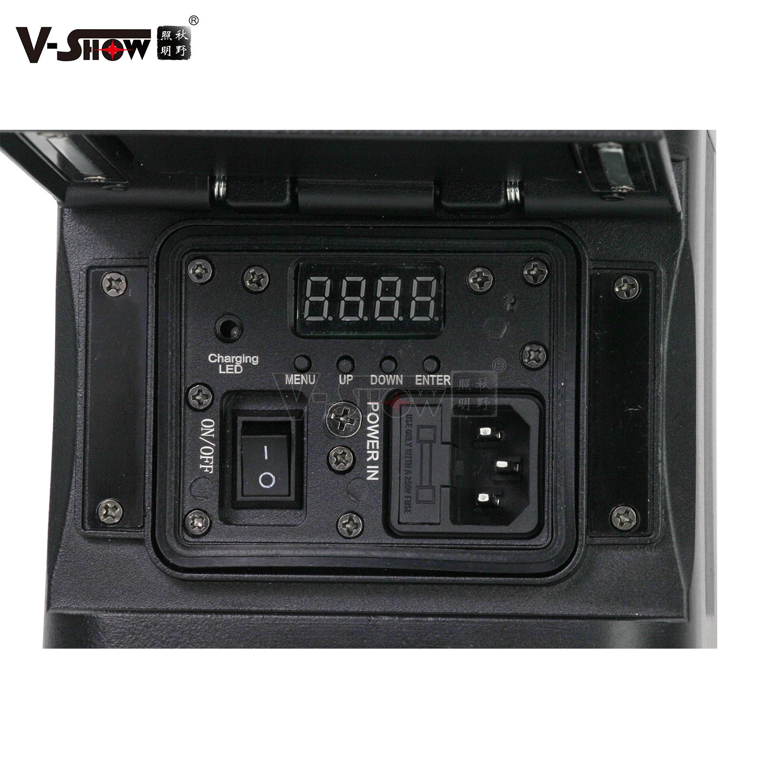 VSHOW FWBR0406 Outdoor Waterproof IP65 Battery Powered Wireless Dmx 4 Leds 18W 6in1 Rgbwa Uv Led Uplight