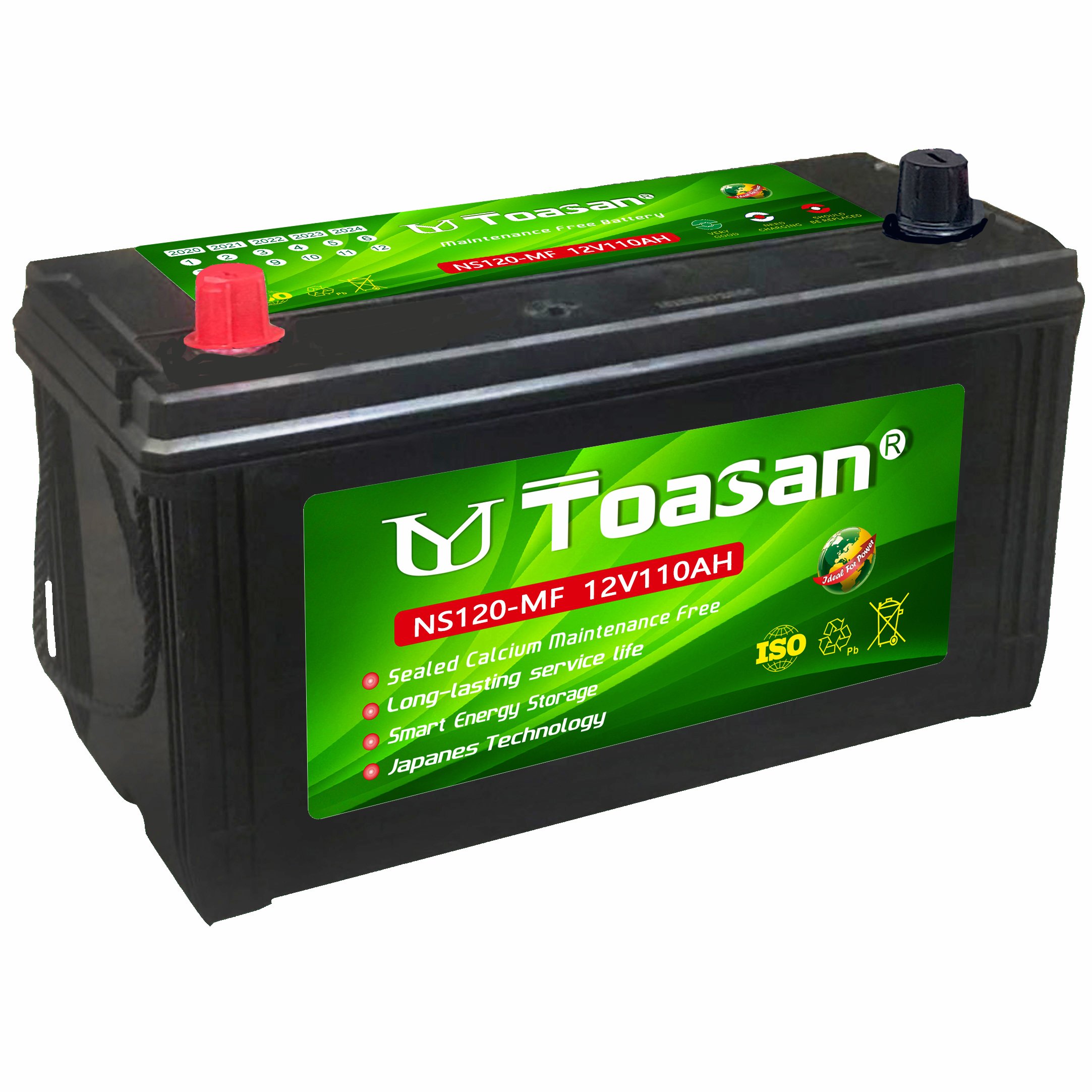 Cost Effective Stable Excellent Quality Toasan Dry Charged 12V120AH Automobile Battery Car Battery