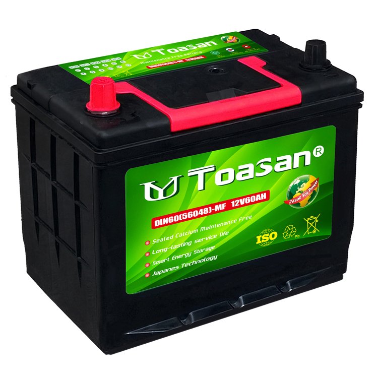 Toasan 60AH Lead Acid Batteries Maintenance Free 12V N60 Auto Batteries